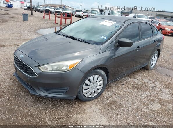 1FADP3E22HL313673 2017 FORD FOCUS Gray Przód lewy