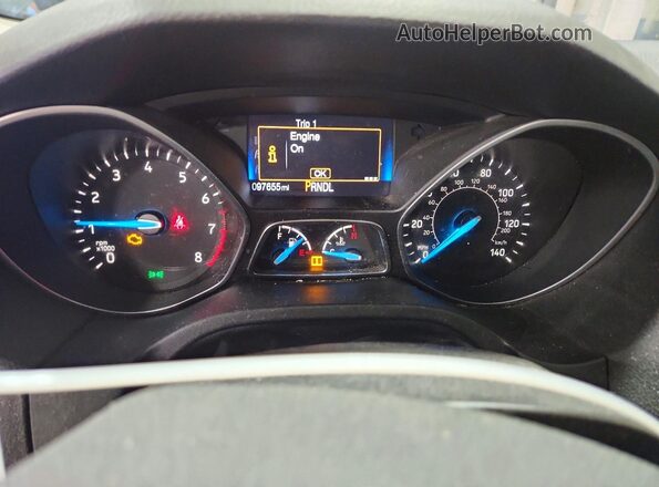 1FADP3E23GL202709 2016 FORD FOCUS Black Вид щитка приладів