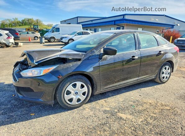 1FADP3E28HL239093 2017 FORD FOCUS Черный Передняя левая четверть