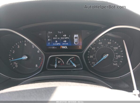 1FADP3F20GL346443 2016 FORD FOCUS Серебряный Вид задних сидений