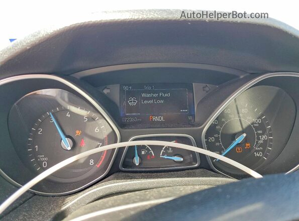 1FADP3F20GL348998 2016 FORD FOCUS Silver Vista del cuadro de instrumentos