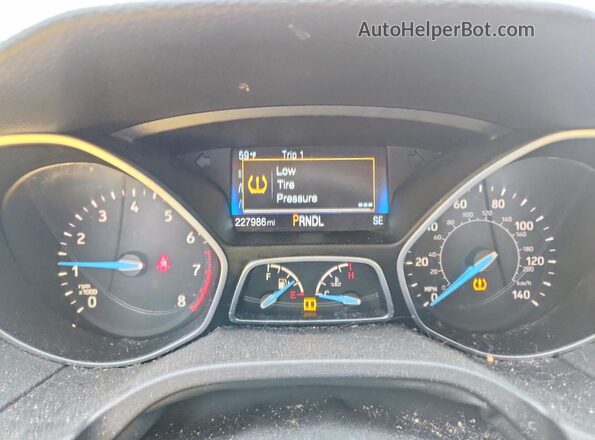1FADP3F20GL402865 2016 FORD FOCUS Черный Вид щитка приборов