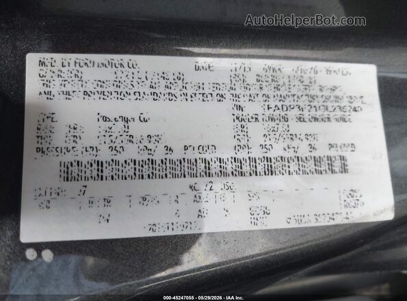 1FADP3F21GL235240 2016 FORD FOCUS Серый Вид подкапотного пространства