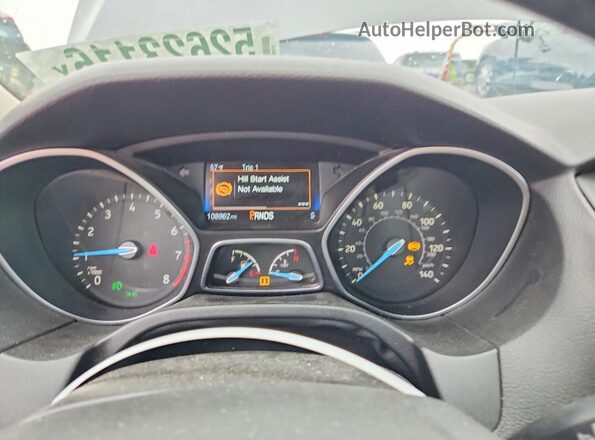 1FADP3F21GL403135 2016 FORD FOCUS Серый Вид щитка приборов