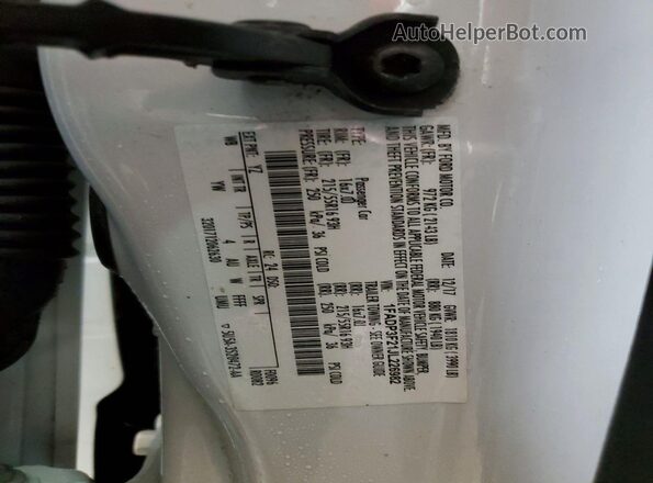1FADP3F21JL226982 2018 FORD FOCUS Белый Вид подкапотного пространства