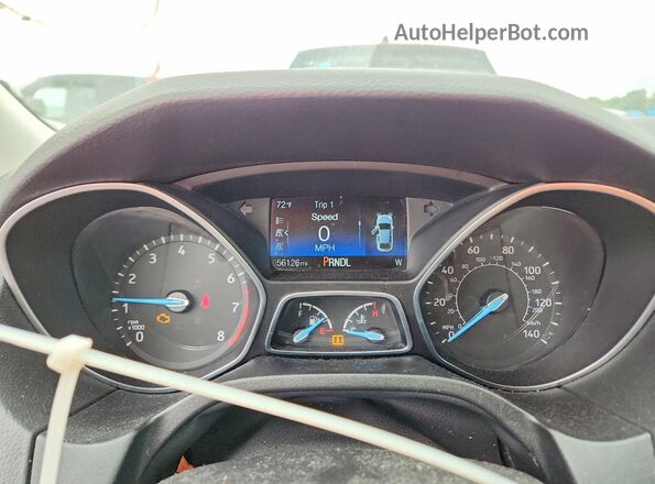 1FADP3F21JL226982 2018 FORD FOCUS Белый Вид щитка приборов