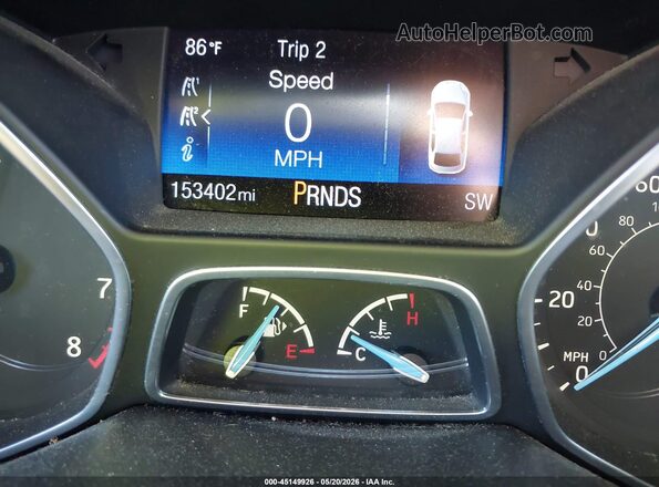 1FADP3F22GL222738 2016 FORD FOCUS Red Widok tylnych siedzeń