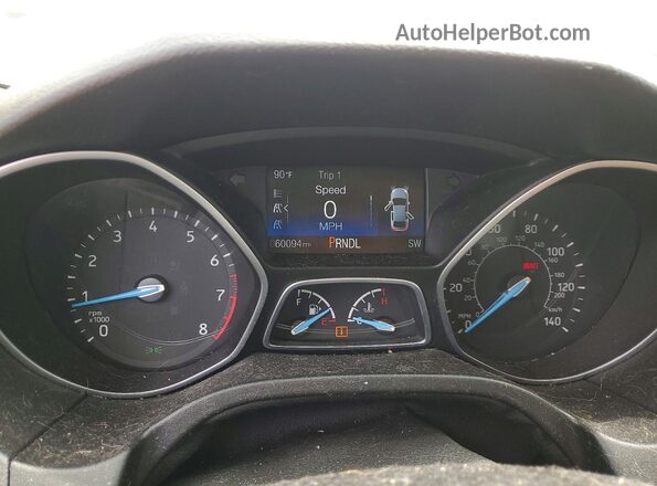 1FADP3F22HL323747 2017 FORD FOCUS Silver Instrument cluster view