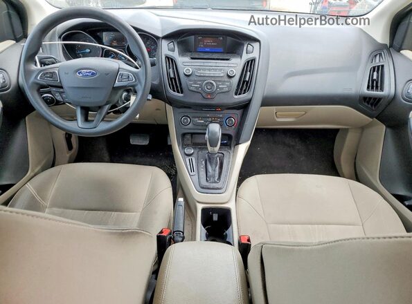 1FADP3F22HL323747 2017 FORD FOCUS Silver Dashboard view