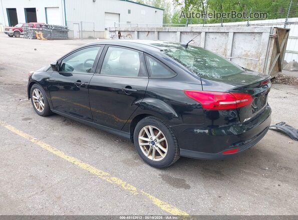 1FADP3F22JL301110 2018 FORD FOCUS Черный Задняя левая четверть