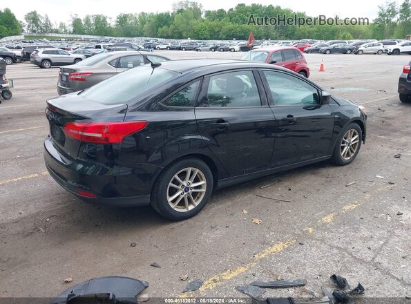 1FADP3F22JL301110 2018 FORD FOCUS Черный Задняя правая четверть