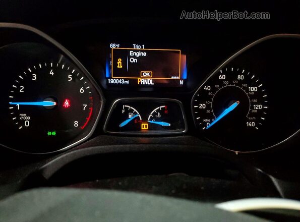 1FADP3F23GL222666 2016 FORD FOCUS Black Vista del cuadro de instrumentos