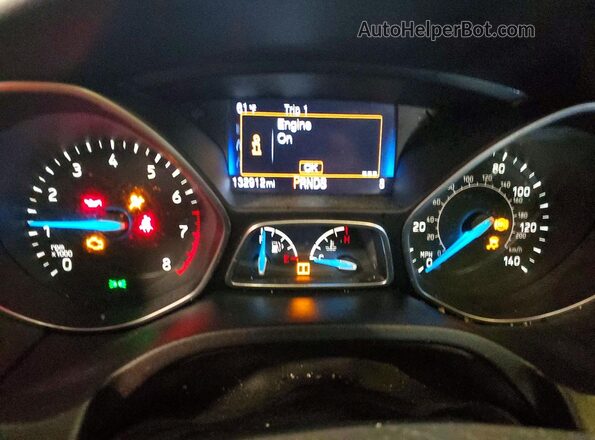 1FADP3F23GL252010 2016 FORD FOCUS Blue Widok zestawu wskaźników