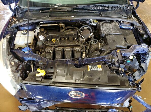 1FADP3F23GL252010 2016 FORD FOCUS Blue Widok wnętrza z tyłu