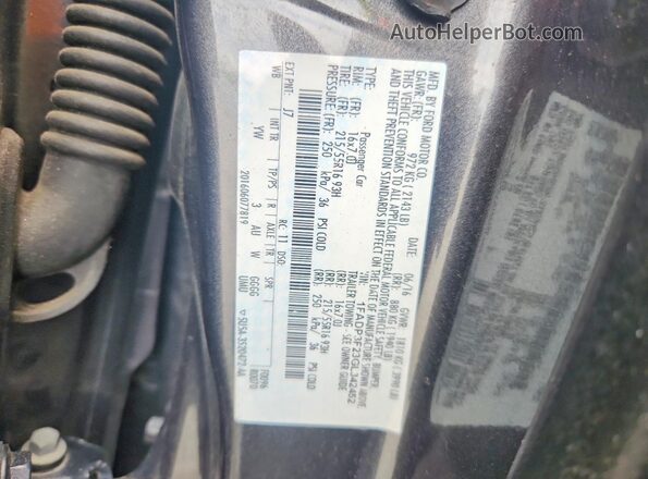 1FADP3F23GL342452 2016 FORD FOCUS Gray Engine compartment view