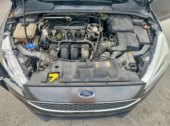 1FADP3F23GL342452 2016 FORD FOCUS Gray Rear interior view