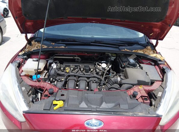 1FADP3F23GL369389 2016 FORD FOCUS Maroon უკანა ხედი