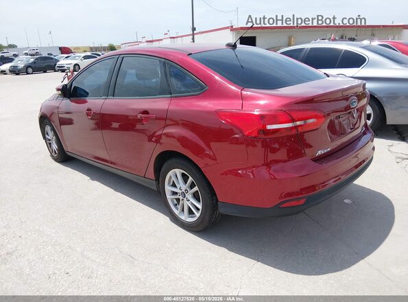 1FADP3F23GL369389 2016 FORD FOCUS Maroon უკანა მარცხენა