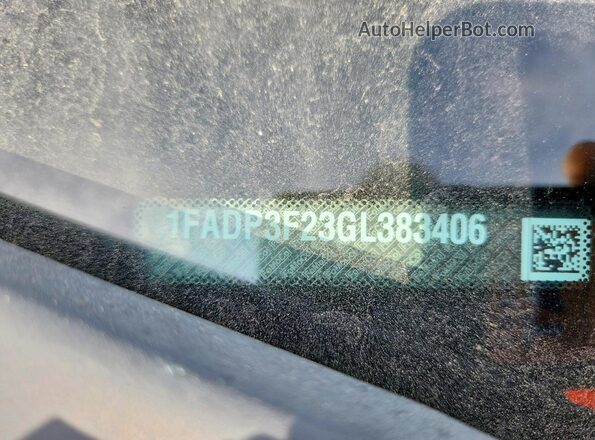 1FADP3F23GL383406 2016 FORD FOCUS Charcoal ძრავის განყოფილების ხედი