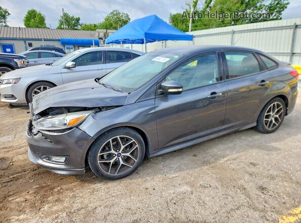 1FADP3F23GL383406 2016 FORD FOCUS Charcoal წინა მარცხენა ხედი სამი მეოთხედიდან