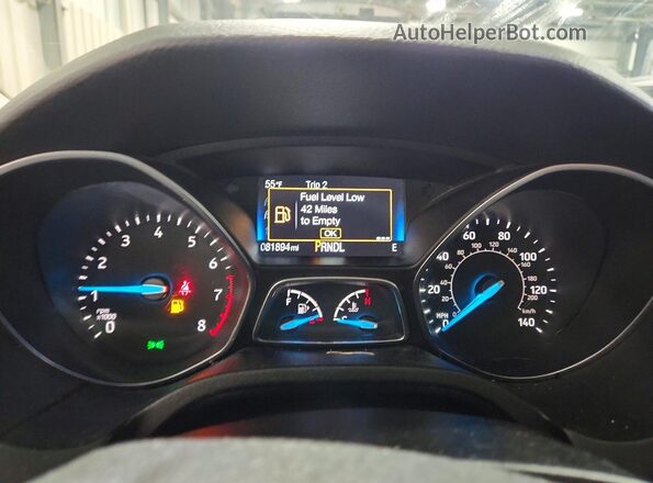 1FADP3F23JL278064 2018 FORD FOCUS Gray Widok zestawu wskaźników
