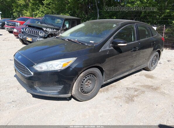 1FADP3F24GL243655 2016 FORD FOCUS Черный Передняя левая четверть
