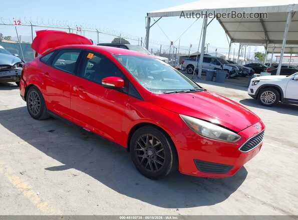 1FADP3F24GL272587 2016 FORD FOCUS Красный Передняя правая четверть