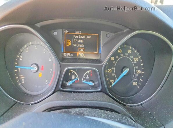 1FADP3F24GL330777 2016 FORD FOCUS Silver Widok zestawu wskaźników