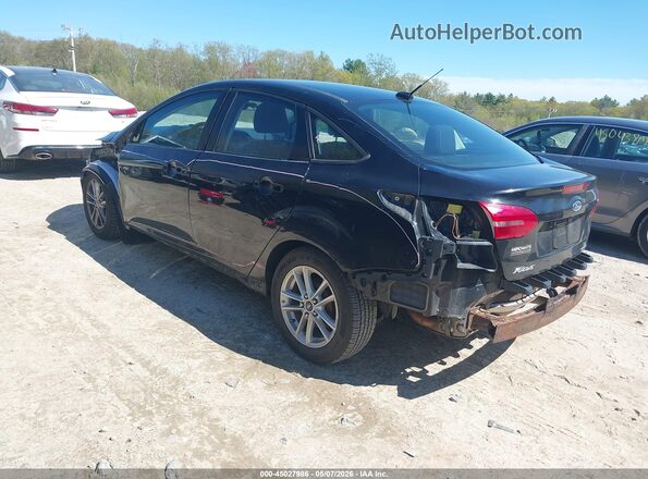 1FADP3F24GL348485 2016 FORD FOCUS Черный Задняя левая четверть