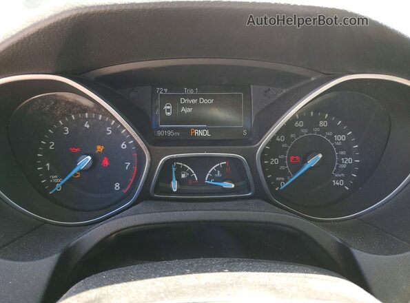 1FADP3F24GL372561 2016 FORD FOCUS Серый Вид щитка приборов