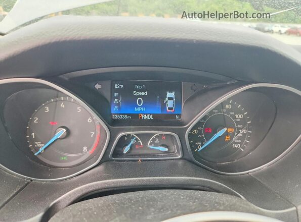 1FADP3F24HL201584 2017 FORD FOCUS Серый Вид щитка приборов