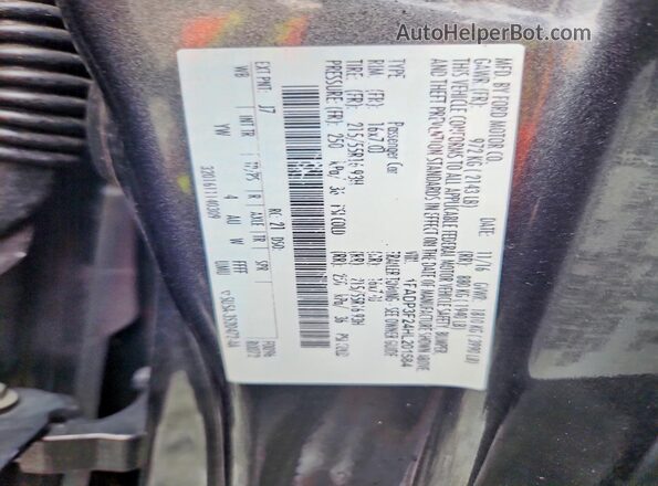 1FADP3F24HL201584 2017 FORD FOCUS Серый Вид подкапотного пространства