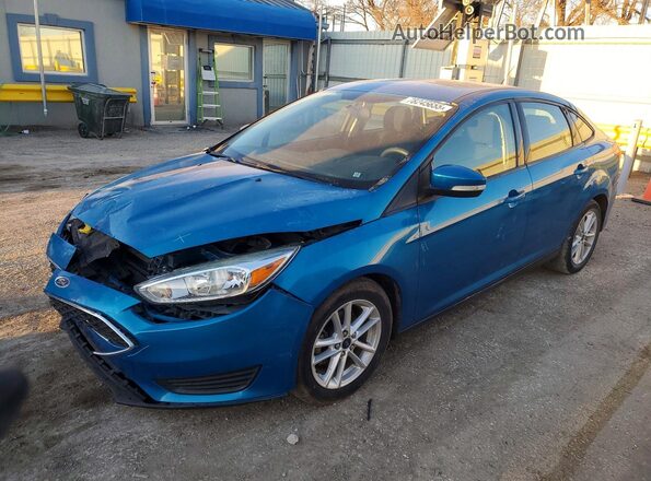 1FADP3F24HL203111 2017 FORD FOCUS Blue Przód lewy