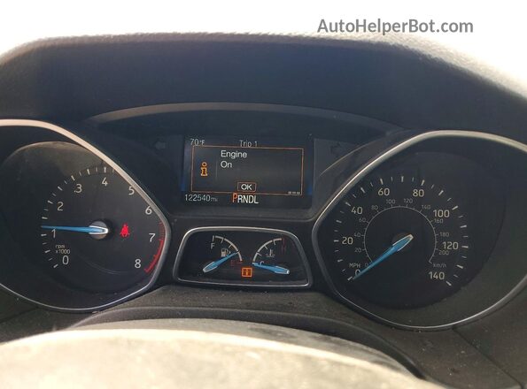 1FADP3F24HL275829 2017 FORD FOCUS Tan Widok zestawu wskaźników