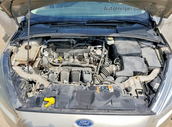 1FADP3F24HL275829 2017 FORD FOCUS Tan Widok wnętrza z tyłu