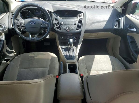 1FADP3F25GL229473 2016 FORD FOCUS Красный Вид панели приборов
