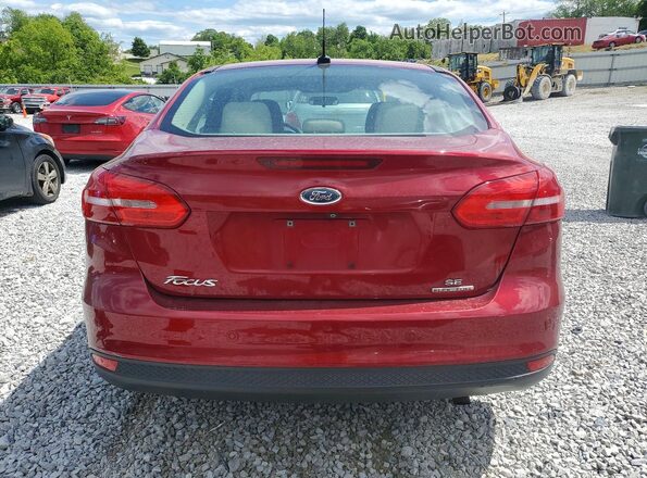 1FADP3F25GL229473 2016 FORD FOCUS Красный Вид сзади