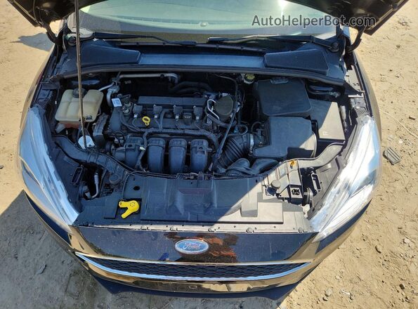 1FADP3F26GL218787 2016 FORD FOCUS Черный Вид задней части салона