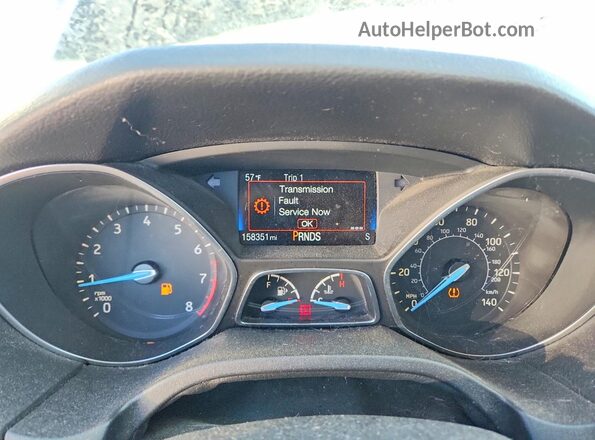 1FADP3F26GL237002 2016 FORD FOCUS Черный Вид щитка приборов