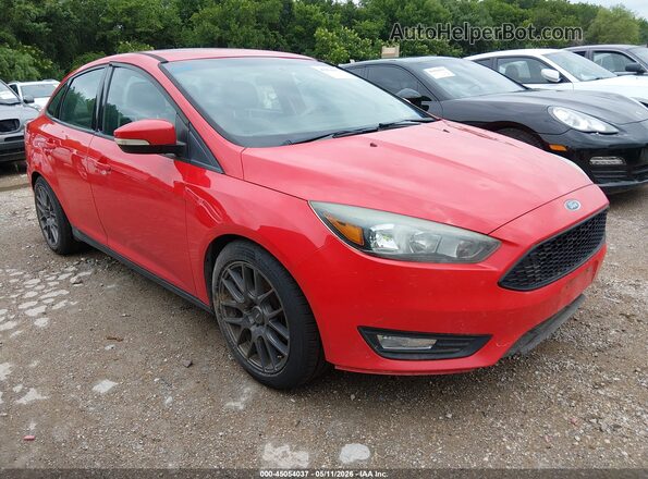 1FADP3F26GL302723 2016 FORD FOCUS Красный Передняя правая четверть