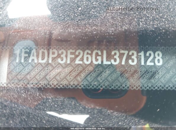 1FADP3F26GL373128 2016 FORD FOCUS Silver Widok komory silnika