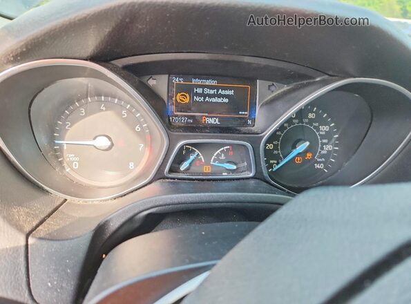 1FADP3F27GL229099 2016 FORD FOCUS Черный Вид щитка приборов