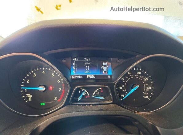 1FADP3F27GL282188 2016 FORD FOCUS White Вид щитка приладів
