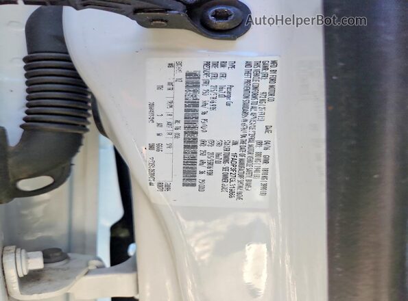 1FADP3F27GL319868 2016 FORD FOCUS White ძრავის განყოფილების ხედი