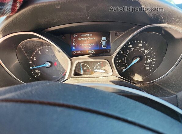 1FADP3F27GL319868 2016 FORD FOCUS White ხელსაწყოთა პანელის ხედი