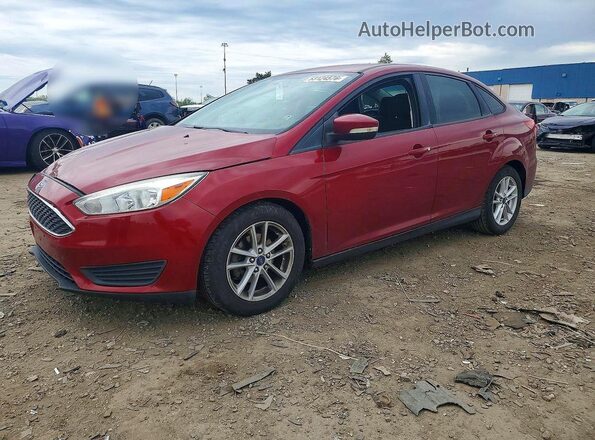 1FADP3F27HL242968 2017 FORD FOCUS Красный Передняя левая четверть