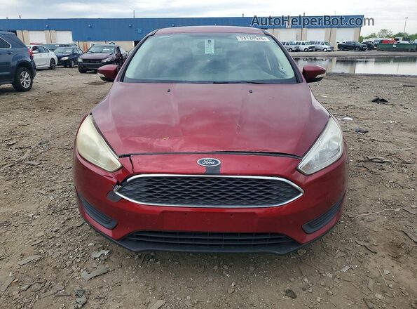 1FADP3F27HL242968 2017 FORD FOCUS Красный Вид спереди