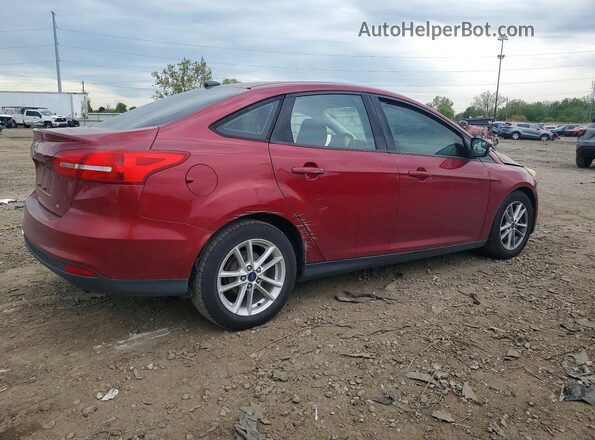 1FADP3F27HL242968 2017 FORD FOCUS Красный Задняя правая четверть