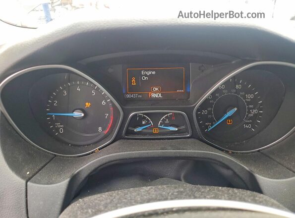1FADP3F27HL242968 2017 FORD FOCUS Красный Вид щитка приборов