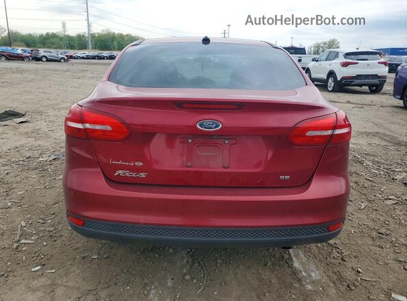 1FADP3F27HL242968 2017 FORD FOCUS Красный Вид сзади
